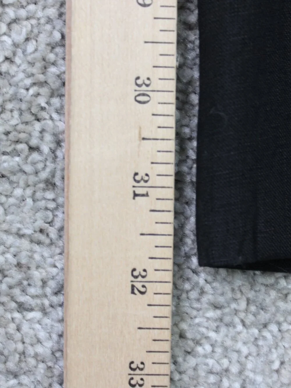 Joseph Abboud Heritage Pants Mens 44x32 Black Leomaster 100% Linen Flat Front